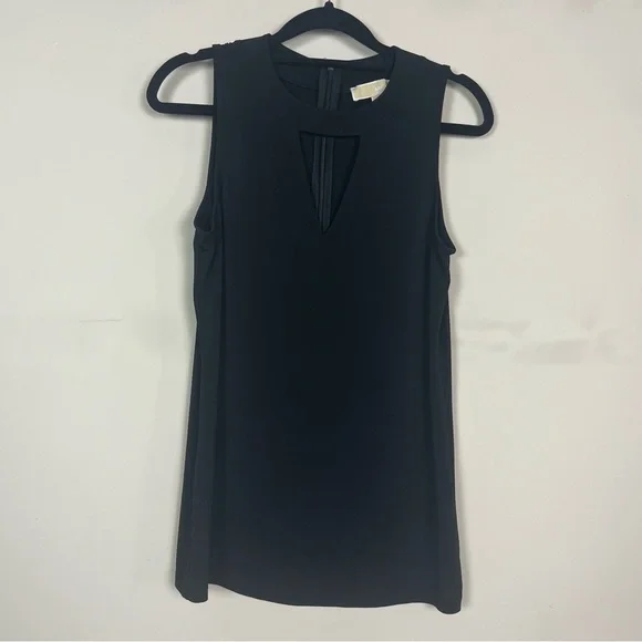 MICHAEL MICHAEL KORS SLEEVELESS CUT OUT TOP IN BLACK SIZE SMALL - Picture 7 of 10